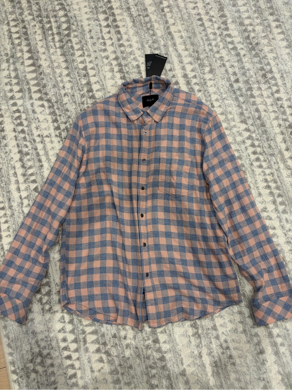 Rails Men's Lennox Checked Button-Down Shirt - NWT - M